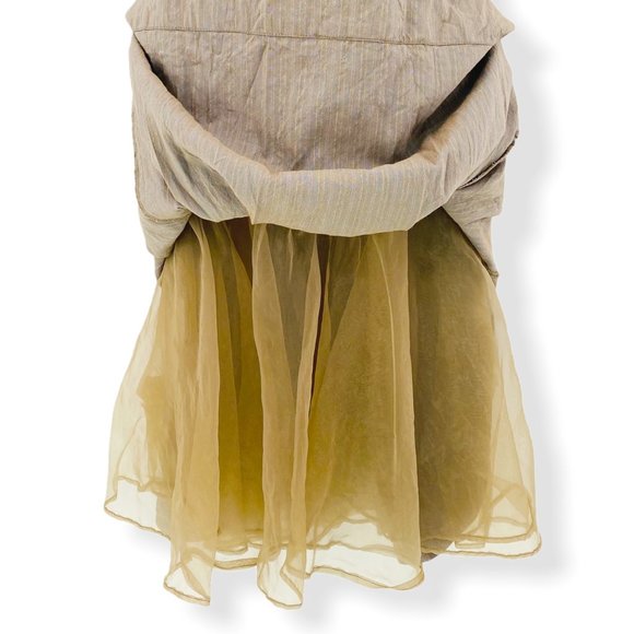 Tracy Reece Linen Blend Strapless Cocktail Dress - Picture 8 of 10